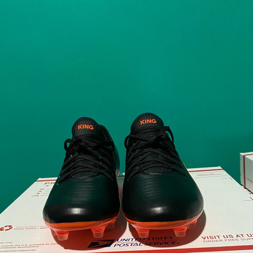 Puma Black/Orange King Pro FG Cleats